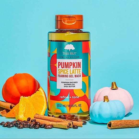 Tree Hut Limited Edition Pumpkin Spice Foaming Gel Wash 18oz - Picture 4 of 4